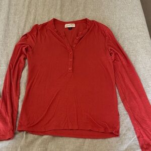 Universal Thread Red Long Sleeve Blouse